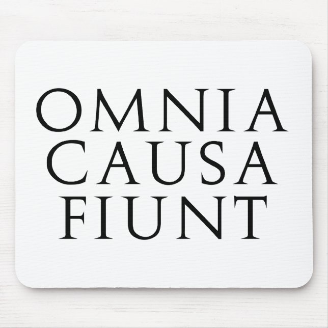 Mousepad Causa Fiunt de Omnia (Frente)