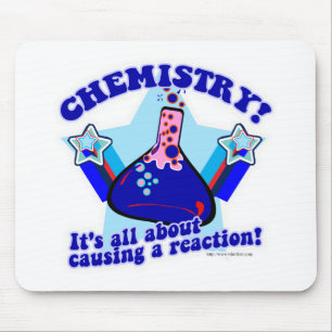 Mousepad Causa Um Cartoon De Ciência De Reação Química