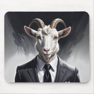 Mousepad Cavaleiro cabra elegante em cena de retrato formal