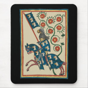 Mousepad Cavaleiro Com Heráldica de Águia, Século XIV Medie