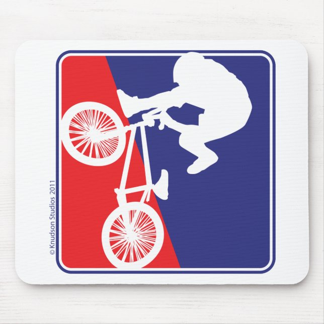 Mousepad Cavaleiro de bicicleta BMX (Frente)
