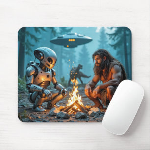 Mousepad Cavaleiro e Robô Alienígena por Campfire
