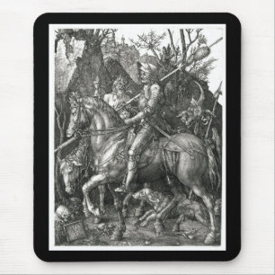 Mousepad Cavaleiro, Morte e Diabo - Albrecht Dürer c. 1513
