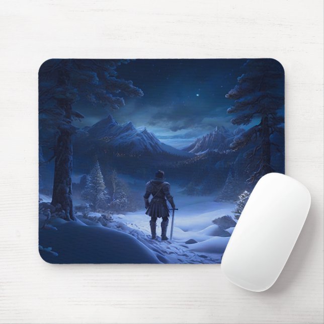 Mousepad Cavaleiro Pensivo da Terra das Maravilhas do Inver (Com mouse)