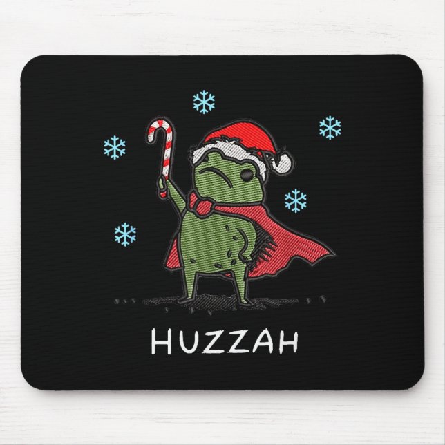 Mousepad Cavaleiro Sapo Huzzah Citação Engraçada Espada Mem (Frente)
