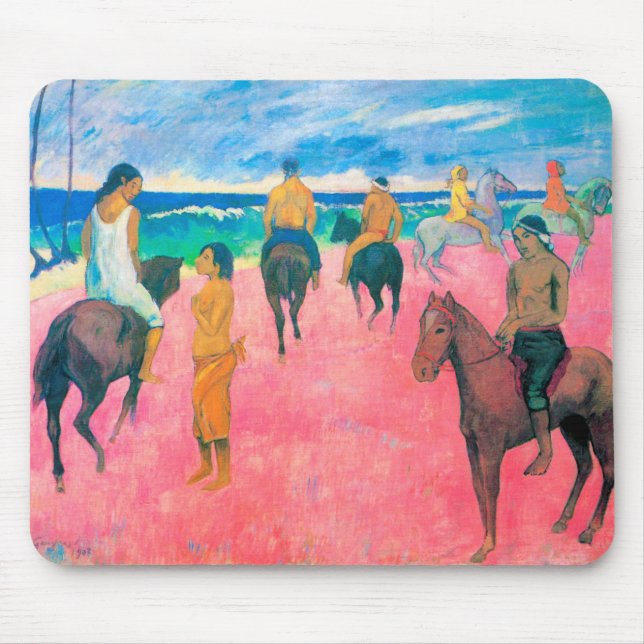 Mousepad Cavaleiros na praia, Gauguin (Frente)