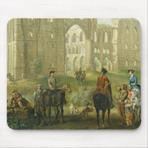 Mousepad Cavaleiros que pausam pelas ruínas da abadia de
