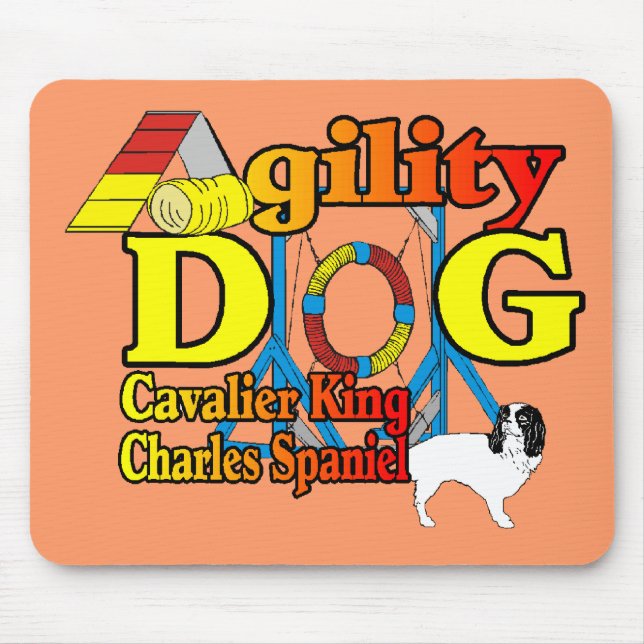 Mousepad Cavalier_King_Charles_Spaniel_Agilidade (Frente)