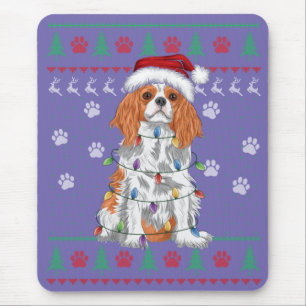 Mousepad Cavalier King Charles Spaniel Christmas Ugly Sweat