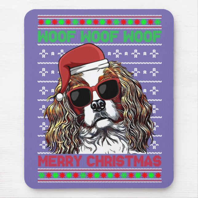 Mousepad Cavalier King Charles Spaniel Dog Feliz Chris (Frente)