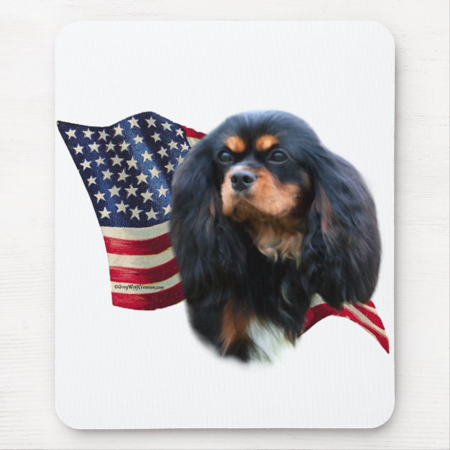Mousepad Cavalier King Charles Spaniel Flag (Frente)