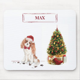Mousepad Cavalier King Charles Spaniel Funny Cog de Natal