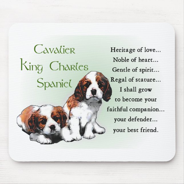 Mousepad Cavalier King Charles Spaniel Gifts (Frente)