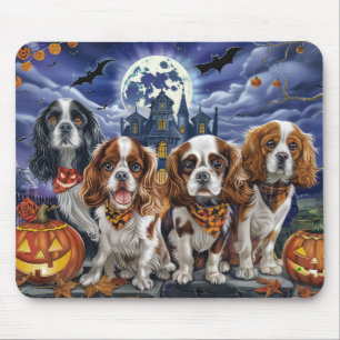 Mousepad Cavalier King Charles Spaniel Halloween Spooky