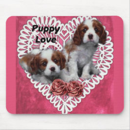 Mousepad Cavalier King Charles Spaniel Puppy Love