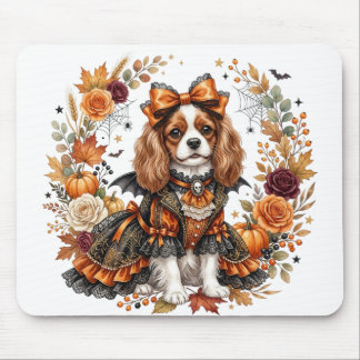 MOUSEPAD CAVALIER KING CHARLES TEMÁTICO DE HALLOWEEN ADORÁV