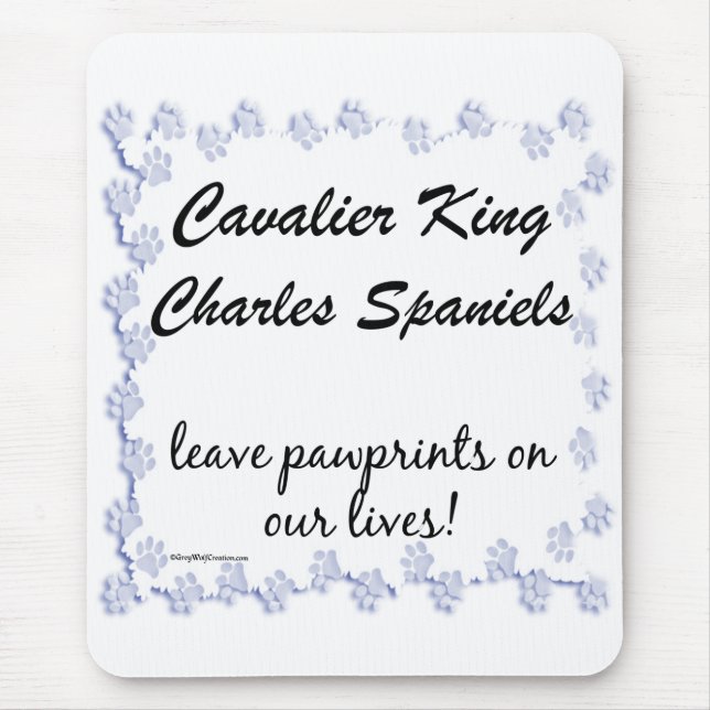 Mousepad Cavalier Pawprint (Frente)