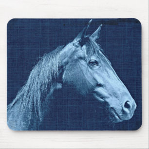 Mousepad Cavalo azul