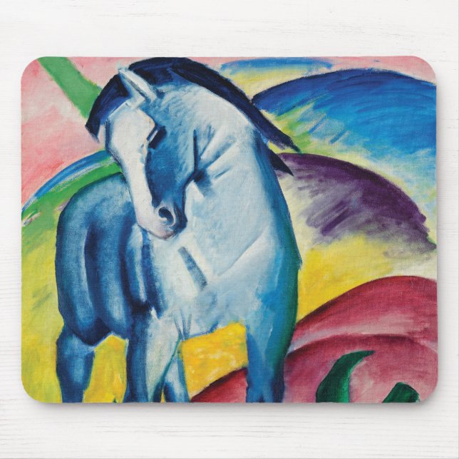 Mousepad Cavalo azul mim por Franz Marc (Frente)