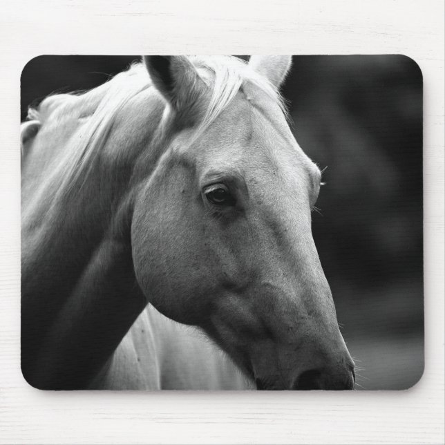 Mousepad Cavalo Branco Negro (Frente)