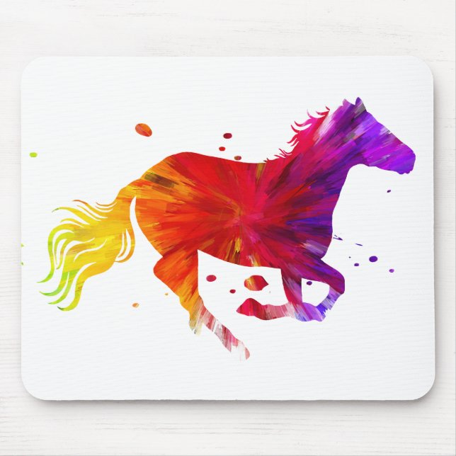 Mousepad Cavalo Colorido (Frente)