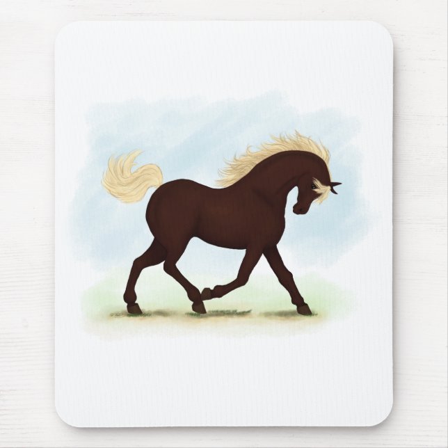 Mousepad Cavalo das Montanhas Rochosas Equestre (Frente)
