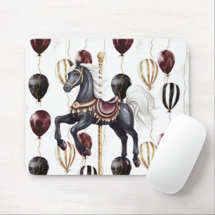 Mousepad Cavalo de Carrossel Balões de Circo
