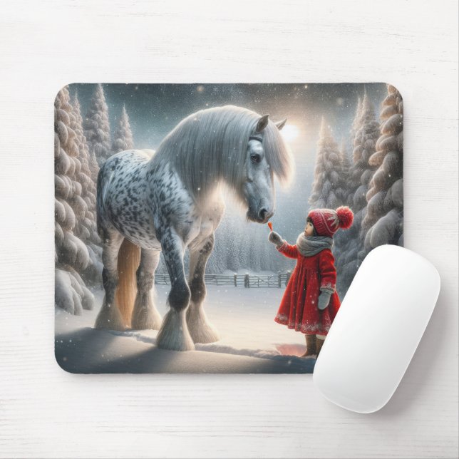 Mousepad Cavalo de Cinza de ananás (Com mouse)