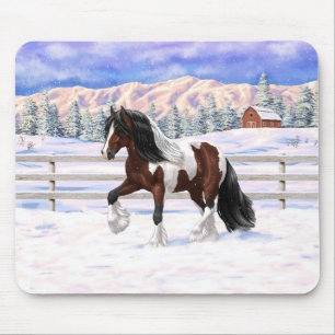 Mousepad Cavalo De Rascunho De Vanner Cigano Da Baía De Br
