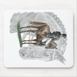 Mousepad Cavalo do adestramento da saudação da X-Parada