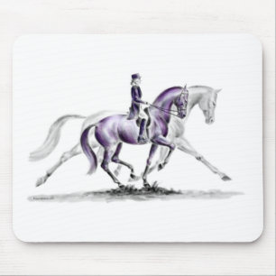 Mousepad Cavalo do adestramento no trote Piaffe