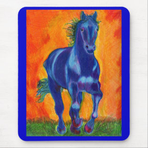 Mousepad Cavalo do azul de Brillian