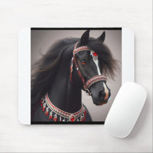 Mousepad Cavalo do Show Árabe Negro