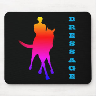 Mousepad Cavalo Dressage E Arco-Íris Rider
