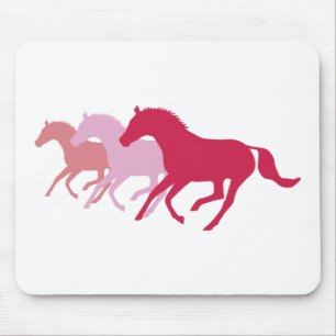 Mousepad Cavalo em Execução (Vermelho)