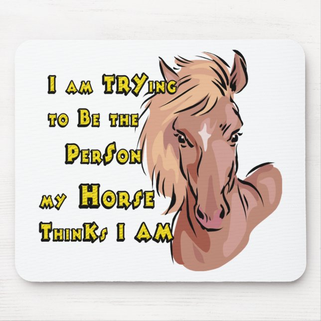 Mousepad Cavalo Engraçado (Frente)