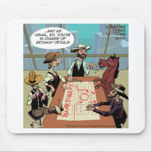 Mousepad Cavalo Engraçado Ladrão de Banco