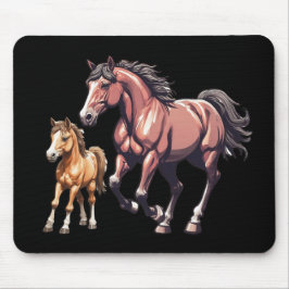 Mousepad Cavalo Galopante com um Pente