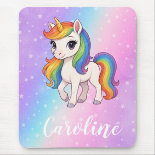 Mousepad Cavalo mágico colorido unicórnio