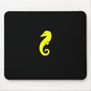 Mousepad Cavalo marinho de Glow_Yellow do oceano
