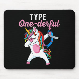 Mousepad Cavalo Marinho Onederful Dabbing Unicórnio Diabete