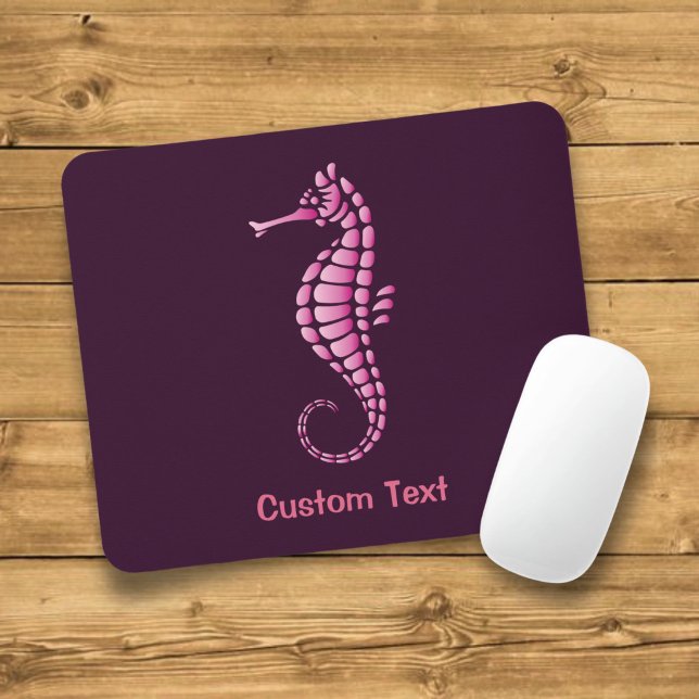 Mousepad Cavalo-Marinho Rosa (Criador carregado)