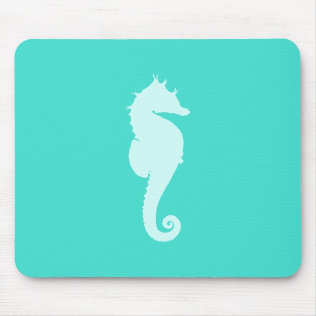Mousepad Cavalo-Marinho Turquesa (Frente)