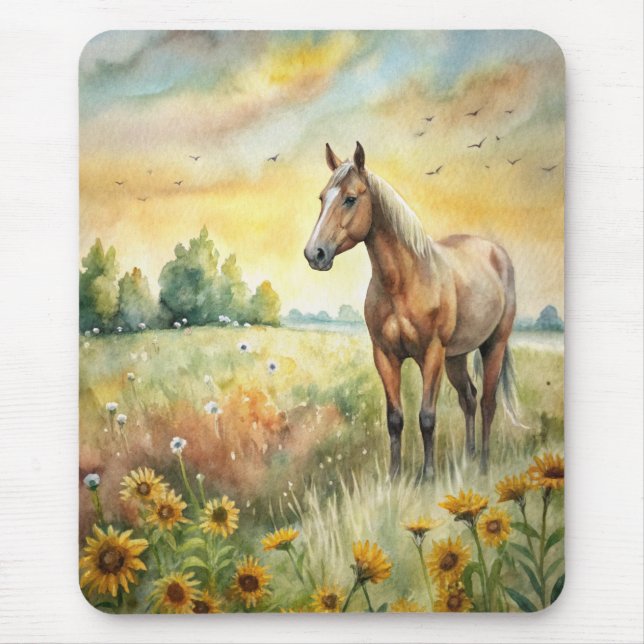 Mousepad Cavalo no Campo (Frente)