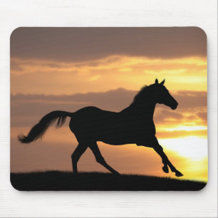 Mousepad Cavalo no por do sol