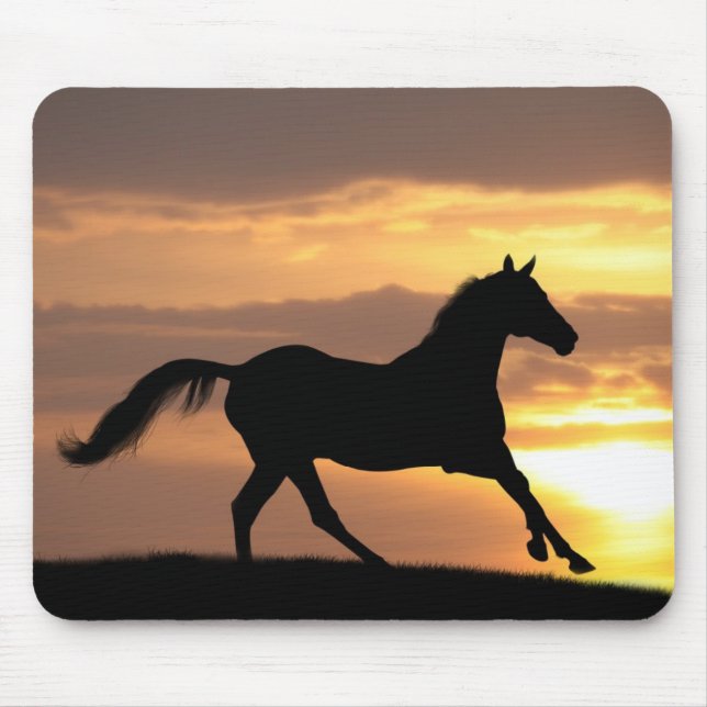 Mousepad Cavalo no por do sol (Frente)