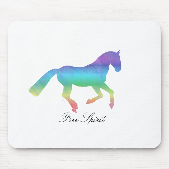 Mousepad Cavalo pintado do espírito livre (Frente)