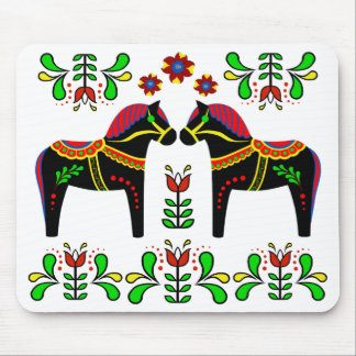 Mousepad Cavalo popular preto/colorido de Dala/frisão