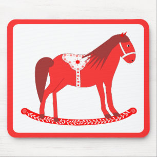 Mousepad Cavalo Rocco de Natal escandinavo
