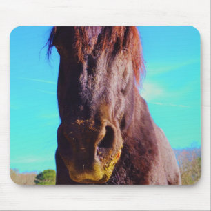 Mousepad Cavalo Roxo com Boca Verde